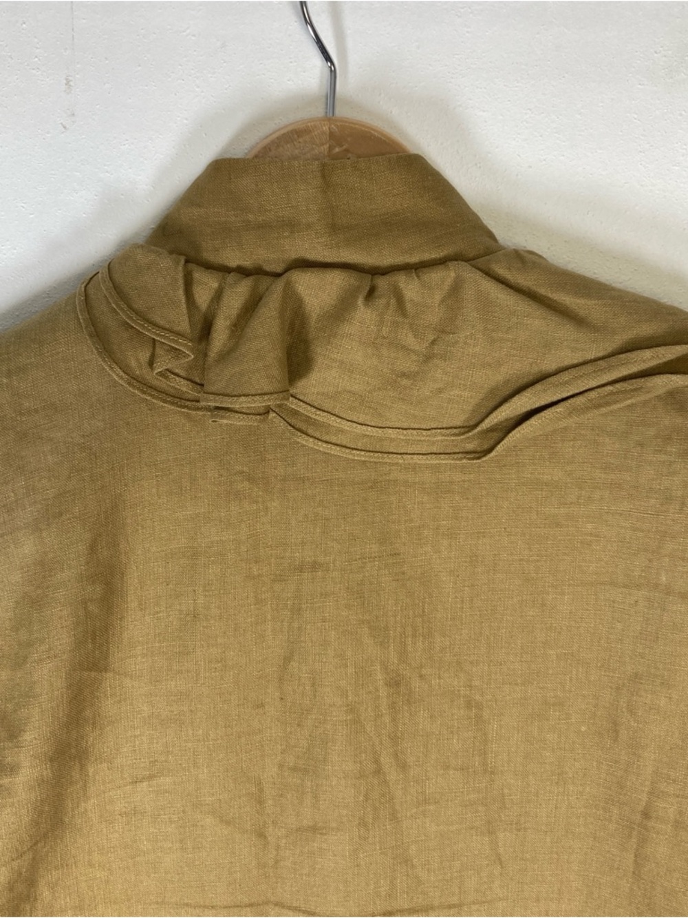Anthropologie RUFFIAN MISE en SCENE Well Wisher Jacket Ruffle Linen Silk Size 8 - Picture 9 of 16